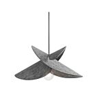 Dainolite Felt PTE-201P-MB-500 1-Light 60W Grey LED Pendant