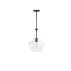 Dainolite Petalite PTL-101P-MB 1 Light Clear 100W Incandescent Pendant