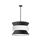 Dainolite Questa QUA-244P-BK-WH 4-Lights 240W Black LED Pendant