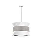 Dainolite Questa QUA-244P-WH-GRY 4-Lights 240W White LED Pendant