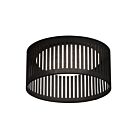 Dainolite SDLED-15FH-BK Slit Drum 1-light 14w Black Slit Drum LED Flush Mount