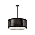 Dainolite Slit Drum SDLED-20P-MB-BK 1 Light Black 22W LED Pendant