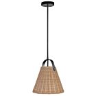 Dainolite SND-141P-MB Shenandoah 1-Light 60W Natural Pendant