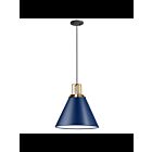 Dainolite Sonus SNS-141P-CB-AGB 1-Light Cobalt Blue 100W Incandescent Pendant