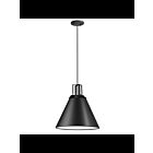 Dainolite Sonus SNS-141P-MB Matte Black 1-Light 100W Incandescent Pendant