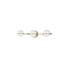 Dainolite Sofia SOF-233W-AGB 3 Lights Aged Brass 75W Halogen Vanity