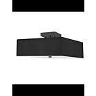 Dainolite Seren SRN-143SF-MB-BK Black 3-Lights 18W Incandescent Semi-Flush