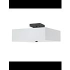 Dainolite Seren SRN-143SF-MB-WH White 3-Lights 18W Incandescent Semi-Flush