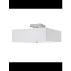 Dainolite Seren SRN-143SF-PC-WH White 3-Lights 18W Incandescent Semi-Flush