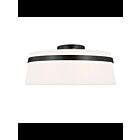 Dainolite Symphony SYM-153SF-MB-WH White 3-Lights 180W LED Semi-Flush Mount