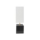 Dainolite TOD-221T-BK-AGB Todd 1-Light 60W Black LED Table Lamp 