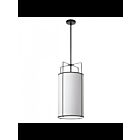 Dainolite Trapezoid TRA-124P-BK-WH White 4-Lights 240W LED Drum Pendant