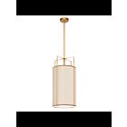 Dainolite Trapezoid TRA-124P-GLD-CRM Cream 4-Lights 240W LED Drum Pendant