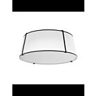 Dainolite Trapezoid TRA-224FH-BK-WH White 4-Lights 400W LED Flush Mount
