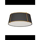 Dainolite Trapezoid TRA-224FH-GLD-BK Black 4-Lights 400W LED Flush Mount