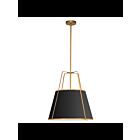 Dainolite Trapezoid TRA-331P-GLD-BK Black 3-Lights 180W LED Trapezoid Pendant