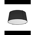 Dainolite Trapezoid TRA-3FH-BK Black 3-Lights 180W LED Trapezoid FlushMount