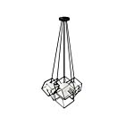 Dainolite Thomson TSN-6P-MB 6 Lights Matte Black 150W Halogen Pendant