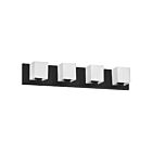 Dainolite Verona V1230-4W-MB 4 Lights Matte Black 240W Halogen Vanity