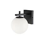 Dainolite Vivaldi VAD-51W-MB 1 Light Matte Black 40W Halogen Wall Sconce