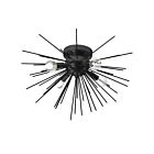 Dainolite Vega VEG-184FH-MB 4 Lights Matte Black 240W Incandescent Flush Mount
