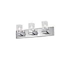 Dainolite VER-243W-PC Veronica 3-Lights 180W Polished Chrome Vanity Light