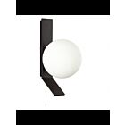Dainolite Valemont VMT-51W-MB 1-Light Opal White 40W LED Halogen Wall Sconce