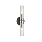 Dainolite Wand WAN-192W-MB-AGB-FR 2-Lights 120W Matte Black Wall Sconce