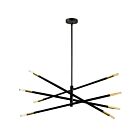 Dainolite Wand WAN-408P-AGB 8-Lights 480W Aged Brass LED Pendant