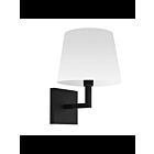 Dainolite Whitney WHN-91W-MB-WH White 1-Light 6W Incandescent Wall Sconce