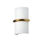 Dainolite Wallace WLC-914LEDW-AGB 2-Lights 14W White Wall Sconce