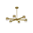 Dainolite WLS-2884LEDC-AGB Wilson 84W Aged Brass LED Chandelier