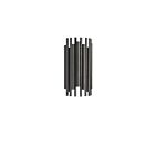 Dainolite Weslyn WSL-122W-MB 2-Lights Matte Black 50W Halogen Wall Lamp