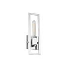 Dainolite Wisteria WTS-141W-PC 1-Light 60W Polished Chrome Incandescent Wall Sconce