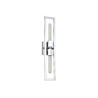 Dainolite Wisteria WTS-222W-PC 1-Light 120W Polished Chrome Incandescent Wall Sconce