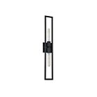 Dainolite Wisteria WTS-292W-MB 1-Light 120W Matte Black Incandescent Wall Sconce