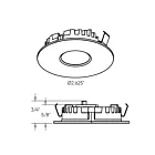 Dals Lighting 4001-CC-BK 3W 2" Black Super Puck Recessed Light
