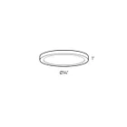 Dals Lighting CFLEDR14-CC-GD 17W Gold LED Flush Mount