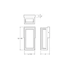Dals Lighting DCP-CGWS 20W Black Wall Sconce