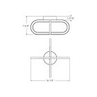 Dals Lighting FDB-CC-GD Gold Semi Flush