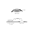 Dals Lighting FGM6-CC-BK 14W 6" Black Gimbal Recessed Light