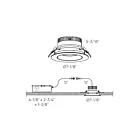 Dals Lighting GBR06-CC-BK 20W 6" Black Gimbal Recessed Light