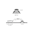 Dals Lighting GBR35-CC-BK 12W 3.5" Black Gimbal Recessed Light