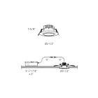 Dals Lighting GMB2-CC-WH 8W 2" White Gimbal Recessed Light