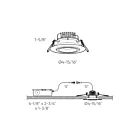 Dals Lighting GMB4-CC-SN 11W 4" Satin Nickel Gimbal Recessed Light