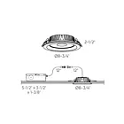 Dals Lighting HPD8-CC-WH 40W 8" White Commercial Recessed Light