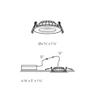 Dals Lighting IND4-DW-WH 9W 4" White Recessed Light