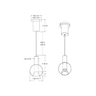 Dals Lighting IRPD-CC-BK 12W Black Pendant
