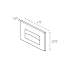 Dals Lighting LEDSTEP005D-CC-BK 3W 4.75" Black Horizontal Step Light