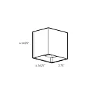 Dals Lighting LEDWALL-G-CC-BK 14W Black LED Wall Sconce